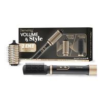 Demeliss SAINT ALGUE - Brosse Soufflante 2 en 1 VOLUME & STYLE - Sèche & Coiffe, Tous Types de Cheveux - 2 Têtes Interchangeables - Revêtement Céramique - 3 Températures