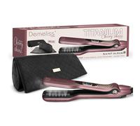 Demeliss SAINT ALGUE - Coffret Lisseur Vapeur Titanium - Collection Cherry Chérie - Comprend un Tapis-Trousse 2 en 1 - Lissage Haute Performance, Hydratation Intense - Pour Tous Types Cheveux