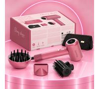 Demeliss Sèche-cheveux - Coffret sèche-cheveux Ultimate - Diffuseur magnétique - 1600 W - Cherry Chérie + Demeliss Trousse et tapis thermorésistants 2 en 1