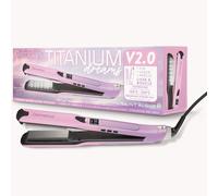Demeliss - Lisseur Vapeur Titanium V2.0 - Plaques Flottantes Fines, Légères et Ergonomiques - Vapeur Ultra Puissante - Fer à Vapeur 2 en 1 Lisseur/Boucleur - Tous Types de Cheveux
