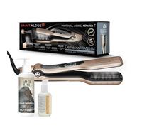 Demeliss, TITANIUM, Lisseur Vapeur + 1 VAPOR CARE, Soin Nourrissant et Protecteur avant Lissage 150ml + 1 Sérum ELIXIR de Brillance 50ml aux Protéines de Soie après Coiffage