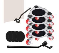 Déménagement de meubles à trois roues | Rotation à 360° avec roues | Raccords à rouleaux de canapé | Outil de déménagement ergonomique pour armoire, réfrigérateur, canapé, piano et appareils
