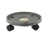 Déménagement de plantes de 260 mm avec roulettes, plateau roulant en résine robuste pour grands pots, arbres, tonneaux, rotation à 360°, peut supporter jusqu'à 22,7 kg, utilisation en intérieur et en