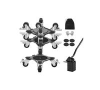 Déménageur de Machines Acier Carbone 5 Roues Capacité 544kg Pour Meuble 4PCS