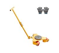 Déménageur De Machines Capacité 3000kg 3 Roues Pivotantes 360° PU Antidérapant