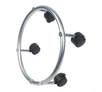 Déménageur de réservoir de propane en acier inoxydable avec quatre roulettes pivotantes en caoutchouc et deux avec freins activés par le pied pour une meilleure sécurité de manipulation