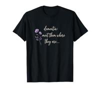 Démence : à Leur Rencontre là où Ils sont, Purple Flower Support T-Shirt
