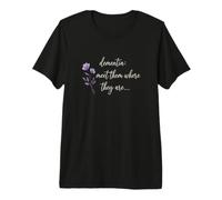 Démence : à Leur Rencontre là où Ils sont, Purple Flower Support T-Shirt Haut de Gamme