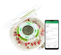 Démence pilulier pour les aidants, électronique automatique, avec fonction de rappel, verrouillable, grand format, 7 jours, 14 jours, semaine, mois, 9 alarmes, avec notifications, DoseControl
