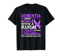 Dementia Manaul Ruban de Sensibilisation à la maladie d'Alzheimer T-Shirt
