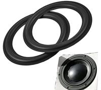 Demeras 2 pièces 8 Pouces Haut Parleur en Caoutchouc Surround Mousse Bord ent Anneaux pièces de Rechange pour Haut Parleur pièces de réparation