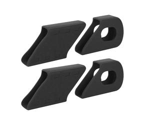 Demeras 4 pièces Protection manivelle VTT,vélo pédalier Protecteur vélo manivelle étui Protection vélo démarrage manivelle Couverture pour VTT(Noir) Sportinggoods