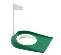 Demeras Aides de Pratique en Plastique de Golf de Coupe de Golf avec Le Drapeau Blanc de Trou réglable pour des activités extérieures d'intérieur