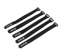 Demeras Bandes de Boucle de Crochet de vélo 5 pcs/Ensemble DUUTI fordurableSports Cyclisme Équitation Réglable Nylon Vélo Guidon Sangles de Lien Chaud(Noir)