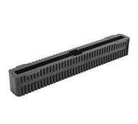 Demeras Boîte à Ailerons de Planche de Surf Légère de 8 Pouces, en PVC Durable pour Longboards et Planches à Pagaie, Design élégant, 1 Pièce (Noire)