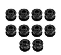 Demeras Boulons de Plateau de vélo 4.9MM boulons de Plateau à Vitesse Unique boulons de pédalier en Alliage pour VTT vélo de Route 10 pièces(Noir)