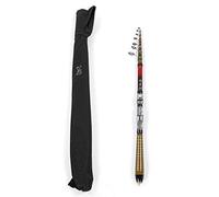 Demeras Canne à pêche télescopique en Fiber de Carbone Filature Canne à pêche 1.2 m-2.4 m Surf mer Canne à pêche pour Les Amateurs de pêche(240CM)