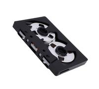 Demeras Cassette Vierge Bobine à Bobine 50 Minutes Double Face pour L'enregistrement de Musique et Le Stockage de la Parole dans Une Boîte Transparente