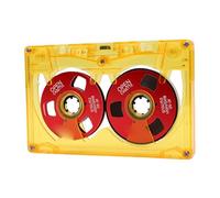 Demeras Cassette Vierge, capacité d'enregistrement de 50 Minutes | Matériau ABS durable, Conception double face, Bobines métalliques, Idéal pour l\'enregistrement de musique