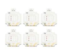 Demeras Composants émetteur de Lumière COB RGB, Perles D'éclairage Super Brillantes 10W pour Expositions et Fêtes, Cuivre 1x1cm, 10 Pièces