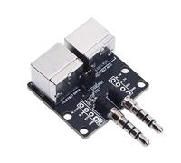 Demeras Connecteur de Carte Son, Deux Connecteurs de 3,5 Mm Contrôle Cat Sortie USB 3, V Interface de Mode Numérique Intégrée avec Codec Audio intégré pour Haut-Parleur