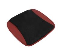 Demeras Coussin de Siège de Refroidissement, Refroidisseur de Siège en de Polyester ventilé 5 Ventilateurs pour l'extérieur (Rouge Noir)