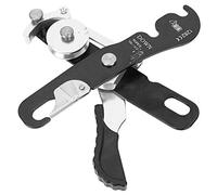 Descendeur d'escalade, Freinage Automatique Frein d'arrêt Stop Descender Gear Commandes manuelles Double Stop Rappelling Belay pour Cordes 10-12mm, Charge Maximale 150KG