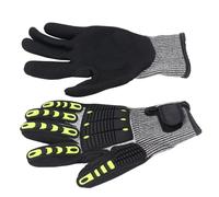 Demeras d'impact, 1 Paire de de Travail Unisexes Respirants et Antidérapants pour écran Tactile, pour le Jardinage, la Construction Mécanique (L)