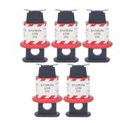 Demeras Dispositif de Verrouillage de Disjoncteur, Serrure de Disjoncteur de Verrouillage Compacte 5 Pièces pour les Travaux en Acier