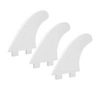 Demeras Ensemble D'ailerons de Planche de Surf G5 Durables, Réactifs Rapidement et Légers, Idéal pour Le Surf sur la Plage et sur Les Spots, 3 Pièces, Plastique à Haute Teneur en Nylon avec Fibre de