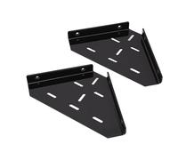 Demeras Étagère d'angle de Douche Flottante Noire Mate, en Acrylique Durable, Design Peu Encombrant pour Salle de Bain et Cuisine
