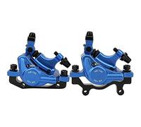 Demeras Étrier de Frein à vélo HB-100 Ligne de vélo de Montagne tirant des Ensembles de Freins à Disque hydrauliques Freins à Disque à Pression d'huile Étriers à Outils(Bleu)