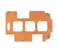 Demeras Gabarit de Fente de Prise de Commutateur, Modèle de Rayon d'angle Portable Multifonctionnel pour le Travail du Bois