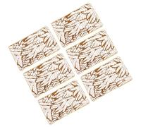 Demeras Housses de Coussin pour canapé, 6 Pièces, Design de Ferme Rustique, pour Salon, Chambre à Coucher, Accent Jaune et Blanc (50,8x30,5cm / 20x12 Pouces)
