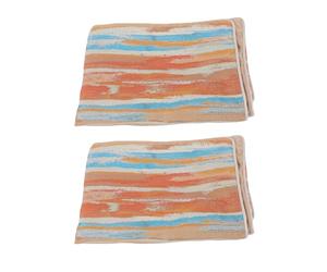 Demeras Housses d'oreiller Décoratives de Ferme Vintage, 4 Pièces, Tissu en Polyester Doux pour canapé, Chambre à Coucher, Multicolore (50,8x50,8cm / 20x20 Pouces)