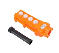 Demeras Interrupteur de Commande de Grue, Bouton Poussoir Durable, Contrôleur de Levage à 4 Voies pour Usage Industriel PC ABS 7,2x2,6x2 Pouces
