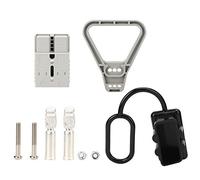 Demeras Kit de Câble de Connecteur de Prise D'alimentation pour Systèmes à Double Batterie, Flexible 175A DC600V isolé pour Véhicules électriques et Chariots élévateurs 1 Ensemble