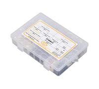 Demeras Kit de Cintres pour Photos Robustes avec Vis, Crochets Assortis Durables pour Photos et Cadres, 415 Pièces dans une Boîte de Rangement Transparente
