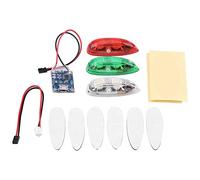 Demeras Kit de lumière LED Drone RC sans Fil Rouge Vert Blanc LED lumières Flash pour RC Fix Wing Avion Avion hélicoptère 3 pièces/Ensemble