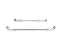 Demeras Kit de Maillons de Direction RC, Kit Durable de 104mm pour Voiture Télécommandée 1/10 VP F10 en Alliage D'aluminium (Argent)