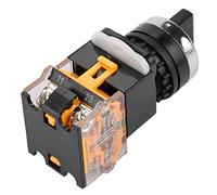 Demeras LA38-11X22 Commande de Réinitialisation Automatique de Commutateur Rotatif momentané à 2 Positions pour les Circuits électriques - Matériau Ignifuge de Haute qualité