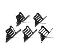 Demeras Lot de 25 Empileurs de Câbles pour Clips de Fixation de Fils électriques avec Clous en Acier Inoxydable pour Données Coaxiales Fils CAT 5, Plastique Durable et Robuste (Noire)