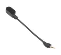 Demeras Microphone de Jeu Détachable, Perche Pliable de 3.5mm, Son Clair à 360 Degrés, Casque de Jeu en PVC OFC, Remplacement de Microphone pour Cloud 3