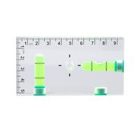 Demeras Mini Règle de Niveau avec 3 Aimants Puissants, Outil de Niveau Compact en Acrylique pour une Mesure de Précision à la Maison, 95x50x13mm