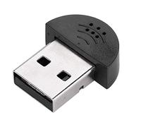 Demeras Mini USB Microphone Ordinateur Microphone Portable Studio Speech Microphone Enregistrement Audio Adaptateur MIC(Noir)