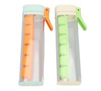 Demeras Moule à Glaçons, Plateaux à Glaçons Durables PP PC 2 Pièces Réutilisable Multifonctionnel Nettoyage Facile pour Boire des Fruits