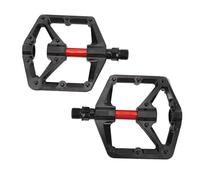 Demeras Pédales de Vélo Plates, 2 Pièces Pédales de Vélo de Montagne Réflecteur Latéral Antidérapant Résistant à l'abrasion Robuste pour l'extérieur