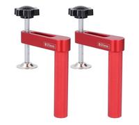 Demeras Pince à Trou pour Chien en Alliage d'aluminium, Excellente Force de Serrage, Pince d'établi Robuste, Large Application, Résistant à l'usure, Trous de 20 Mm, 2 Pièces pour le Travail du Bois