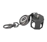 Demeras Porte-Craie de Sexe Portable, Support de Queue de Billard en Alliage de Zinc et d'aluminium pour Bâton de Queue (Noir)