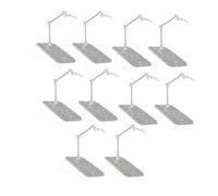 Demeras Présentoir de Figurines, Support de Figurines d'action en Acrylique, Réglage Facile, 10 Ensembles, Décoration de la Maison, Large compatibilité pour Une Utilisation en Intérieur